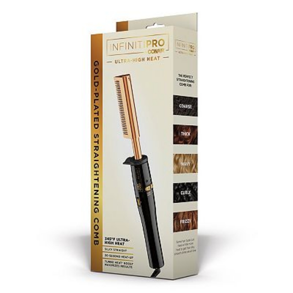 ConairConair InfinitiPRO GOLD Gold-Plated Straightening Comb